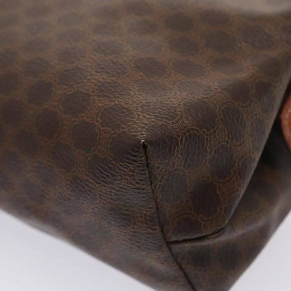 CELINE Macadam Canvas Pouch PVC Brown Auth yk14120 - Picture 15 of 16